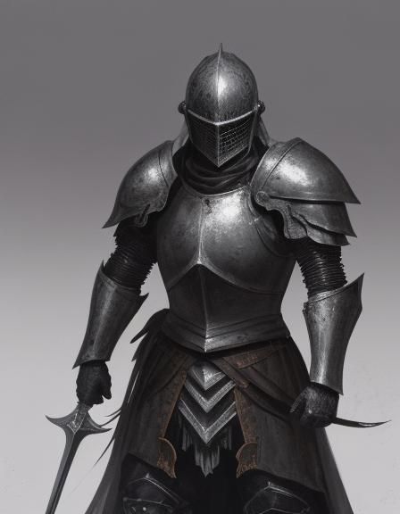 Cursed knight in Black armour - AI Generated Artwork - NightCafe Creator