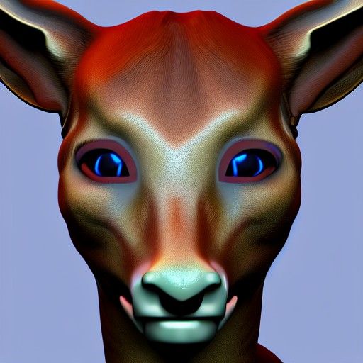 A terrified doe.