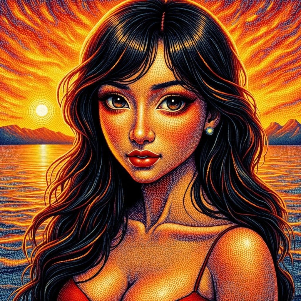 <lora:Pointillist Art Flux:1.0>