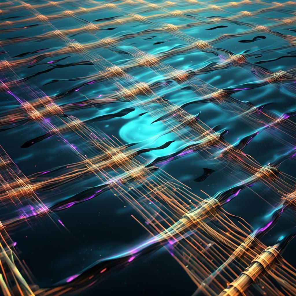 plaid pattern in dry straw ,vapor waves ,music neon glow mak...