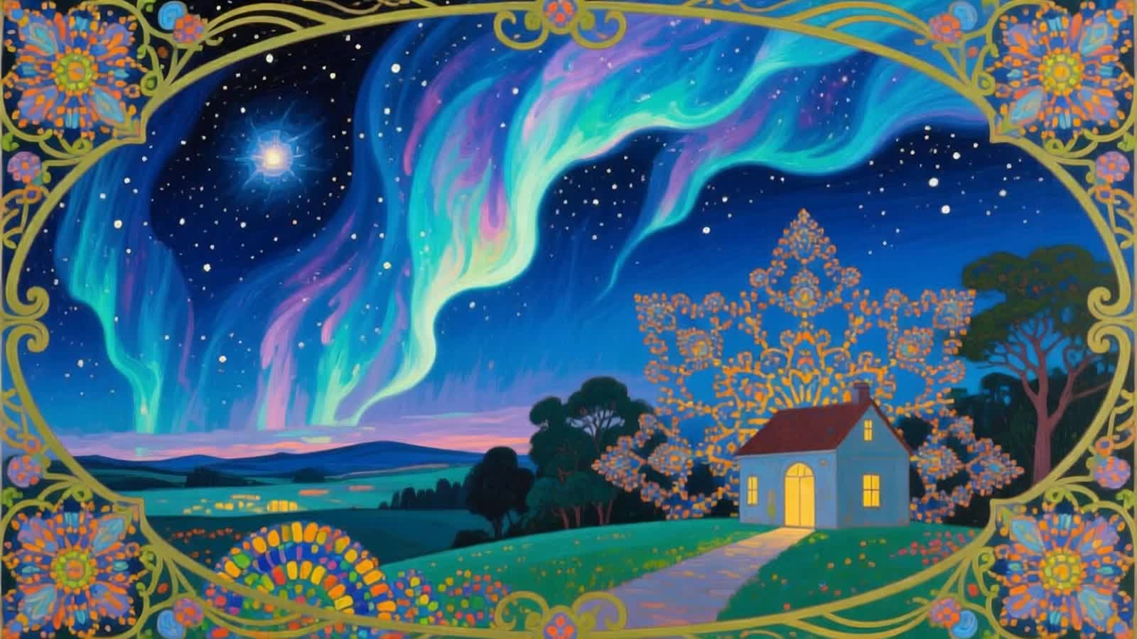 Black cat Edward Hopper Gustav Klimt Gustave Doré art Nouveau fluxus impressionism neo-primitivism digital art gouache m...