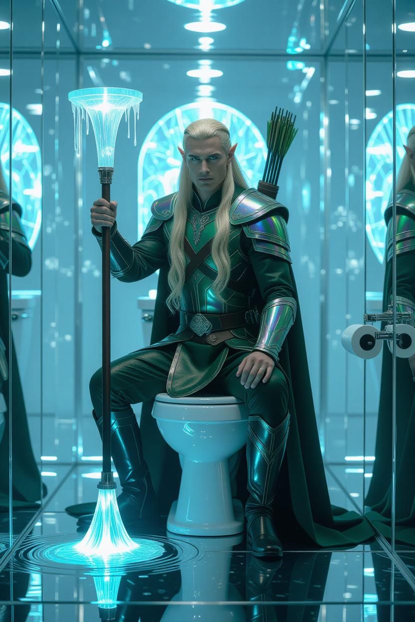 Elven Princeling Seated upon the Throne