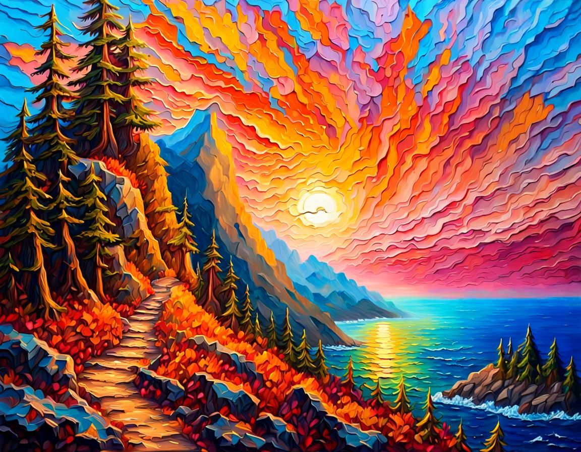 Impasto Sunset Trail 6