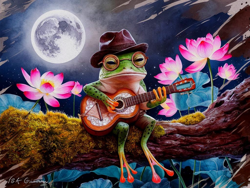 🎧There's a Frog on a Log