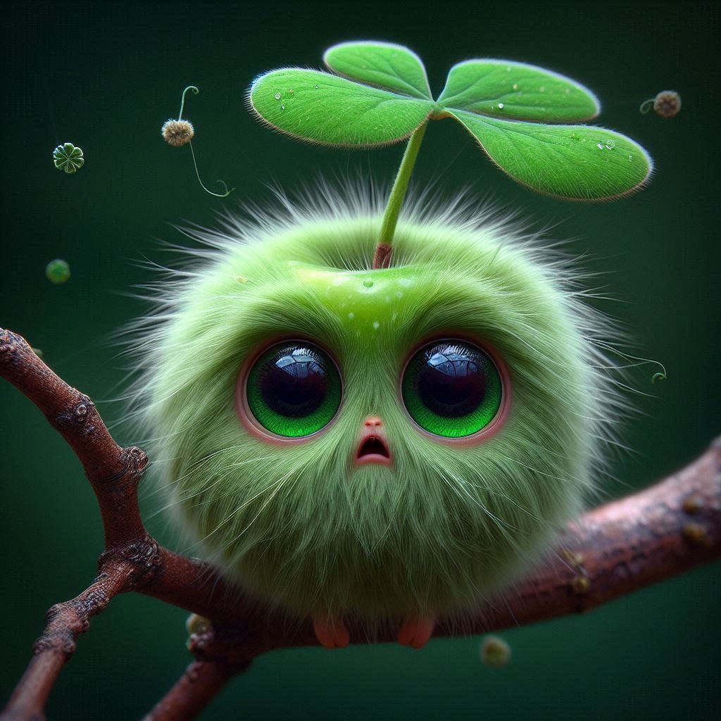 four-leaf clover apple