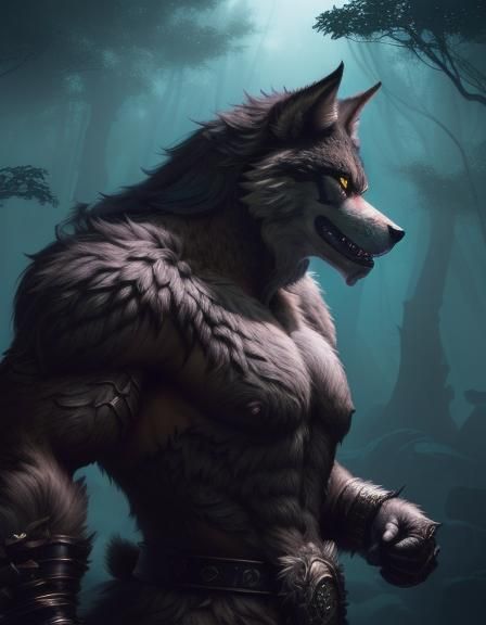 Werewolf. 2 - Ai Generated Artwork - Nightcafe Creator