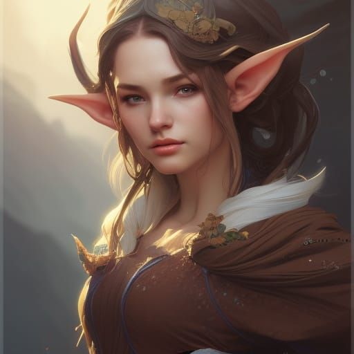 beautiful elf girl - AI Generated Artwork - NightCafe Creator