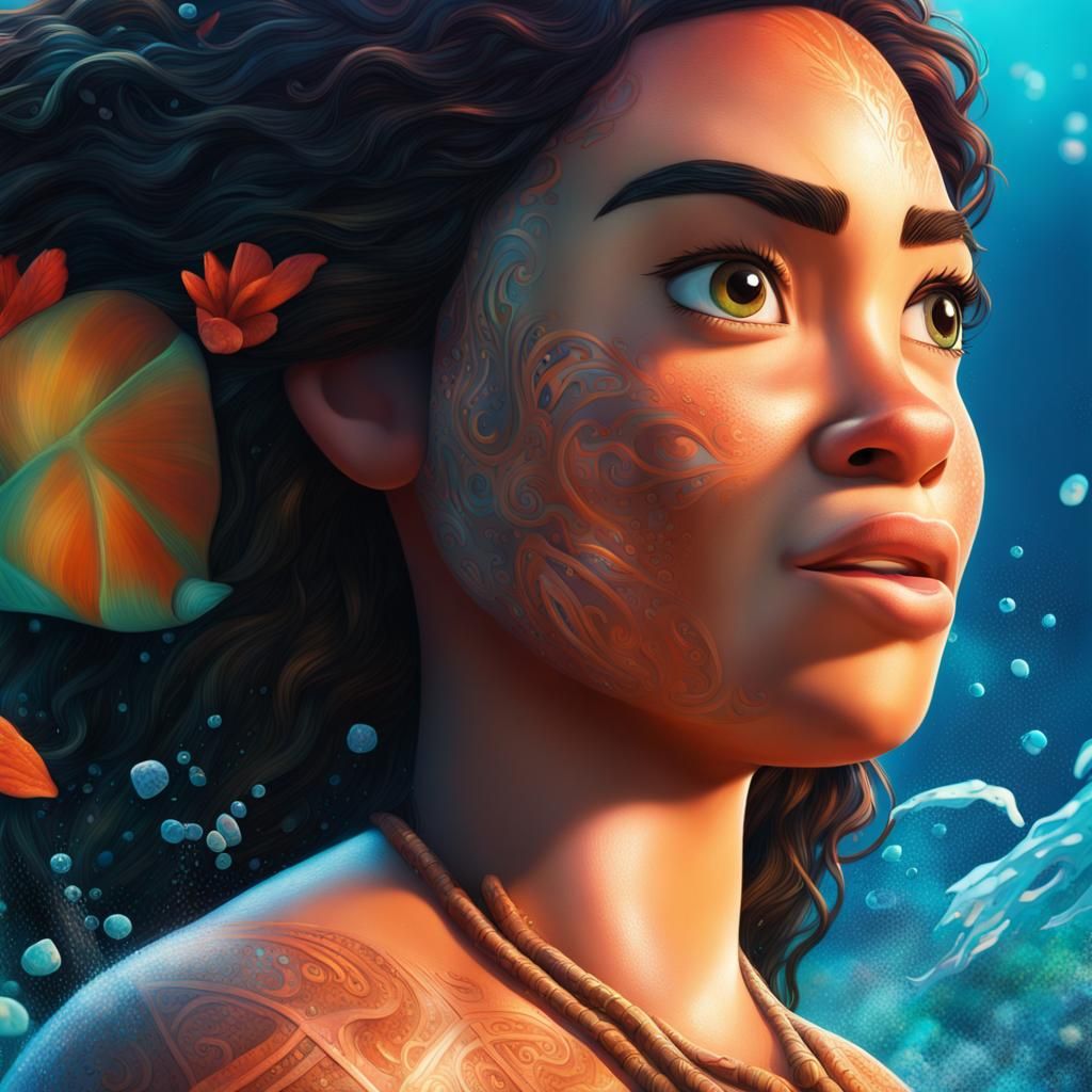 Closeup of Moana 1