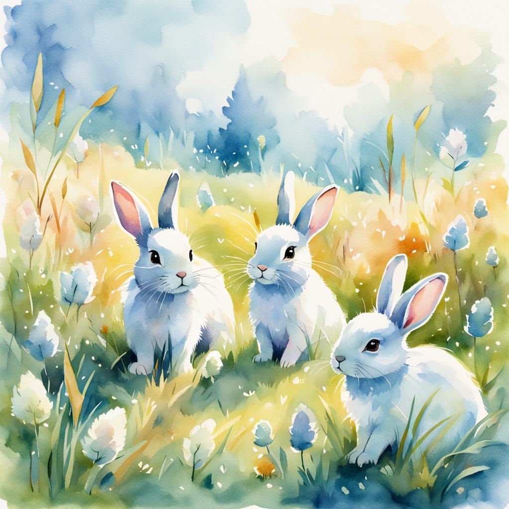 little happy bunnies