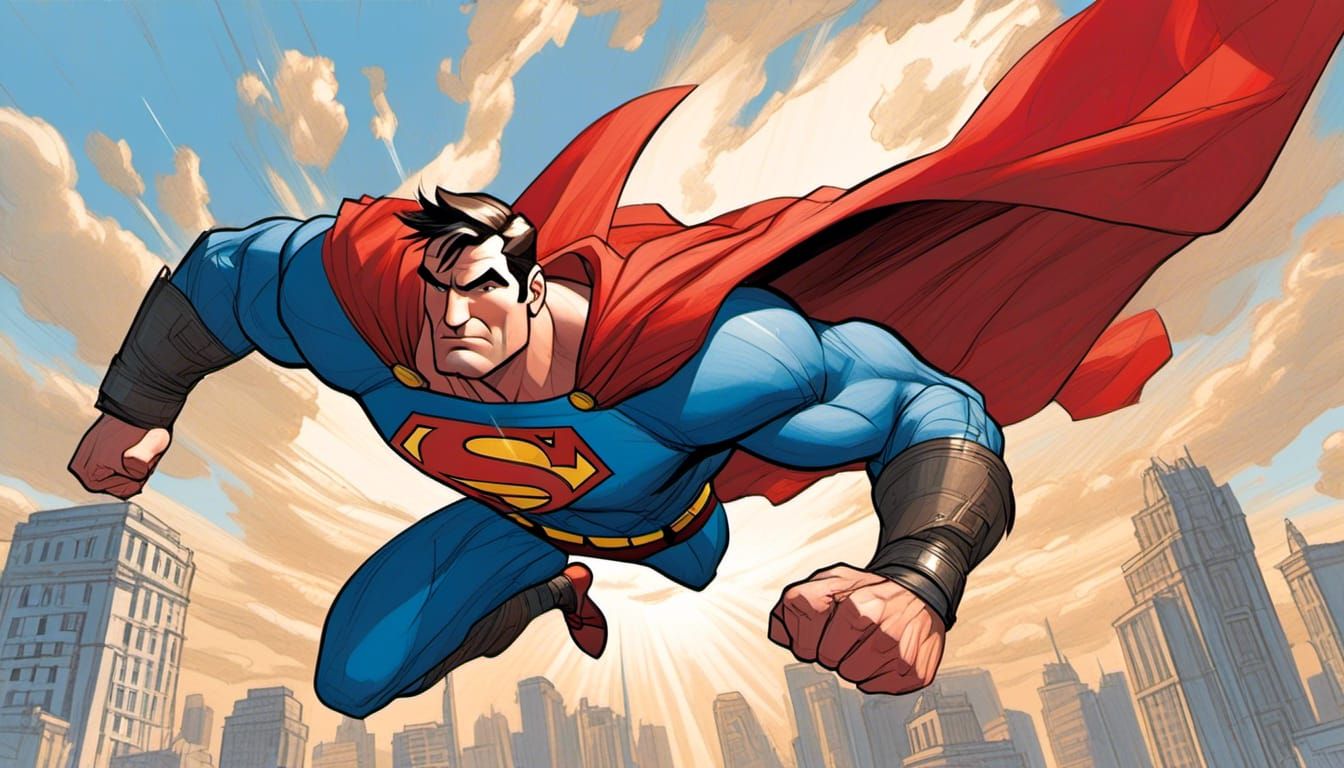 <lora:DISNEY STYLE:1.0> Superman