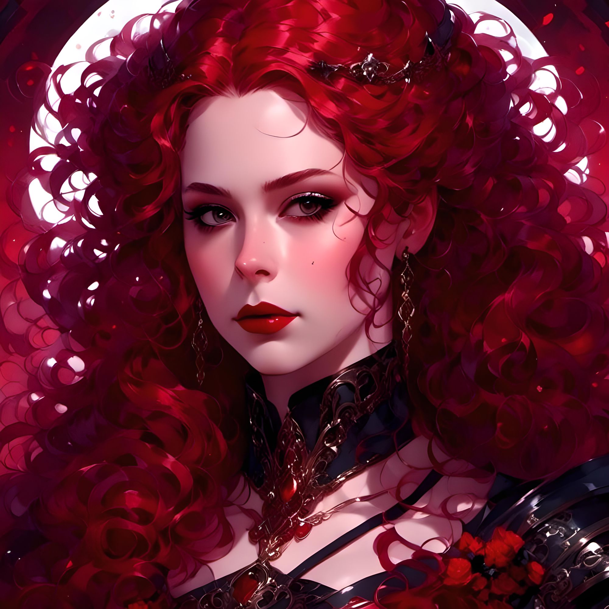 <lora:My Face:1.0> <lora:Soft:1.0> High-resolution, close-up portrait of a woman with striking facial features. She has pale skin, piercing...