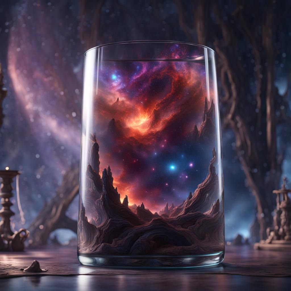 the galaxy trapped in a glass