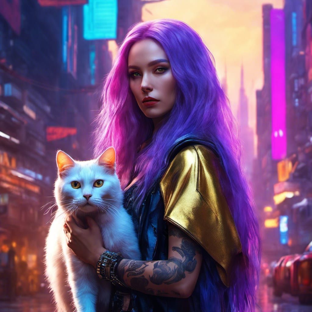 future feline friend AI Generated Artwork NightCafe Creator