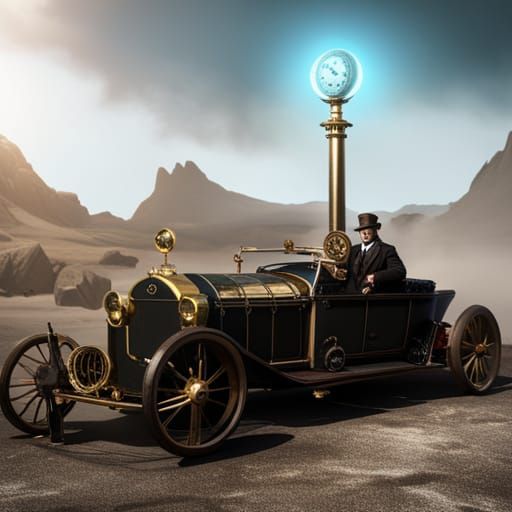 Ancient steam car