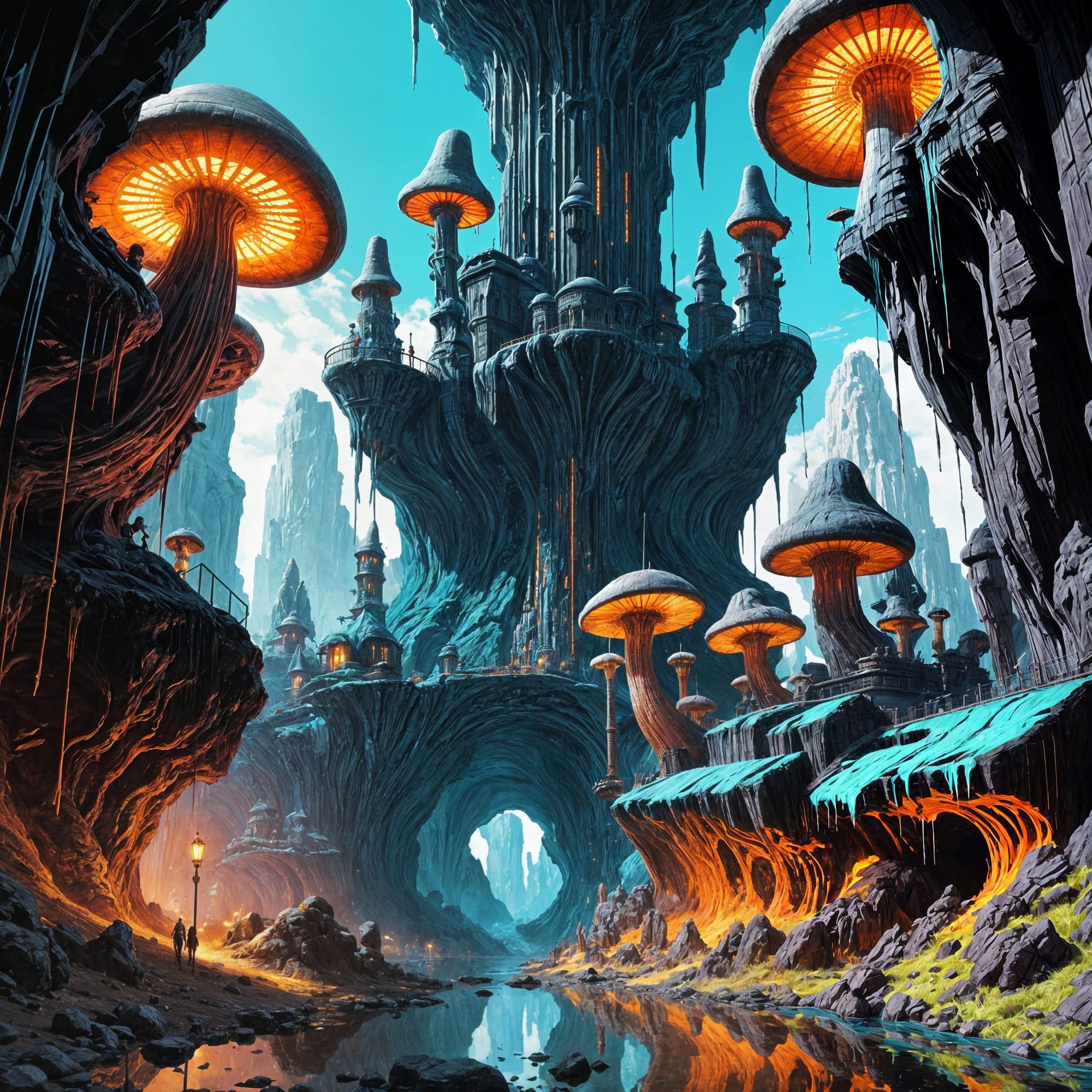 Castle of mushrooms