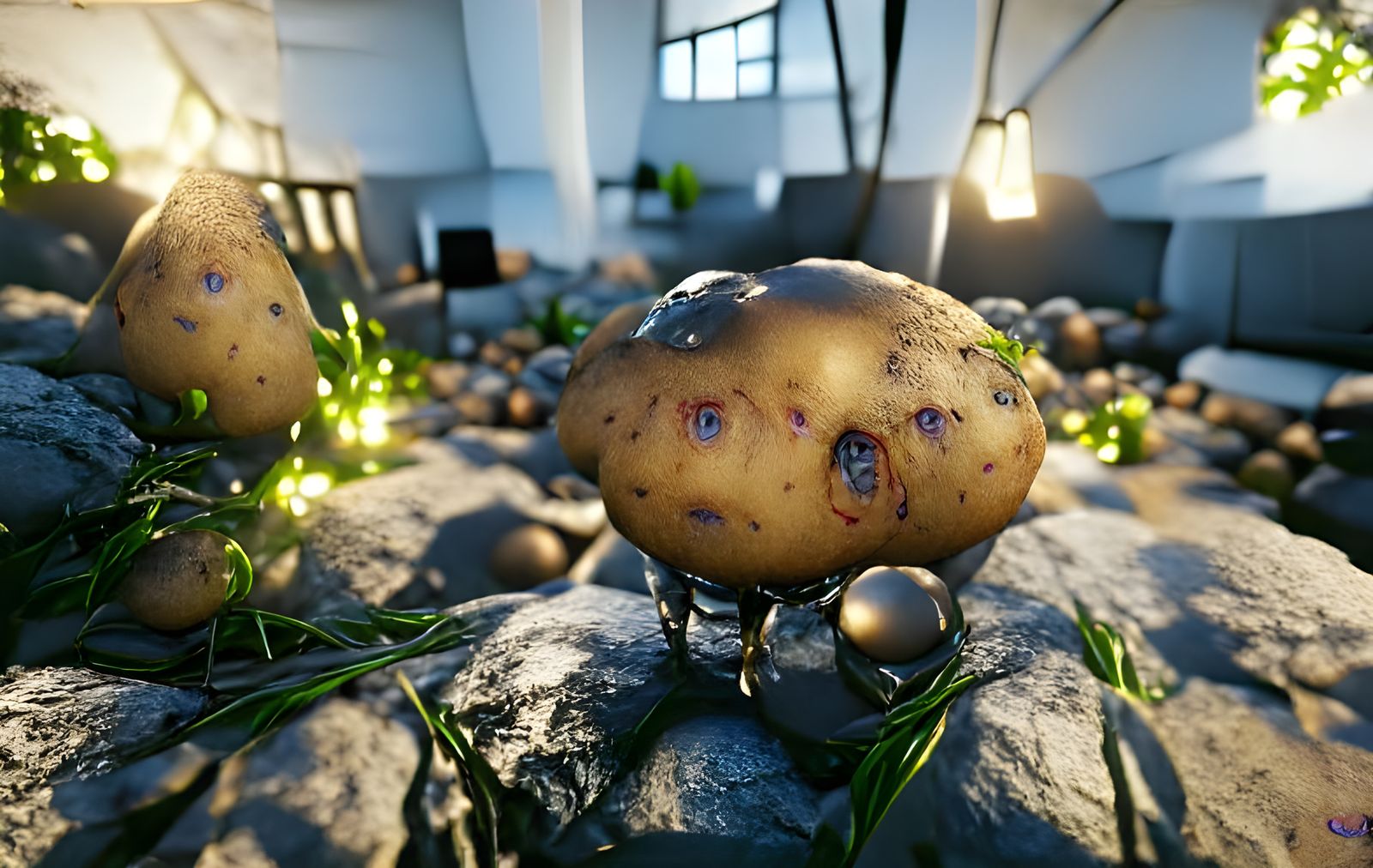 sentient potato CryEngine Unreal Engine VRay