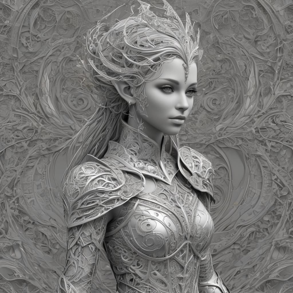 Elves out searching for enemies to protect their own, silver...