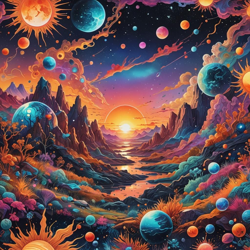 This sunset is out of this world