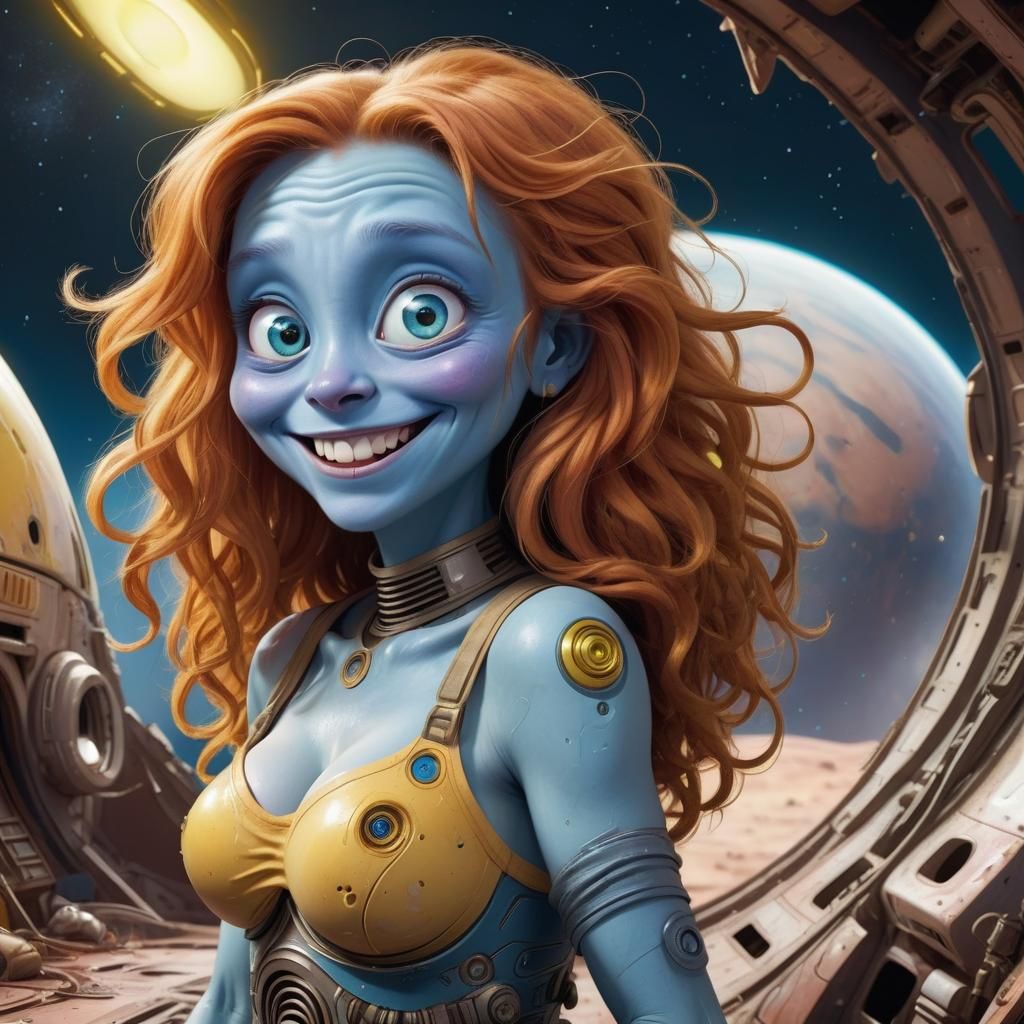 Alien astronaut  by @Nanou the only real one