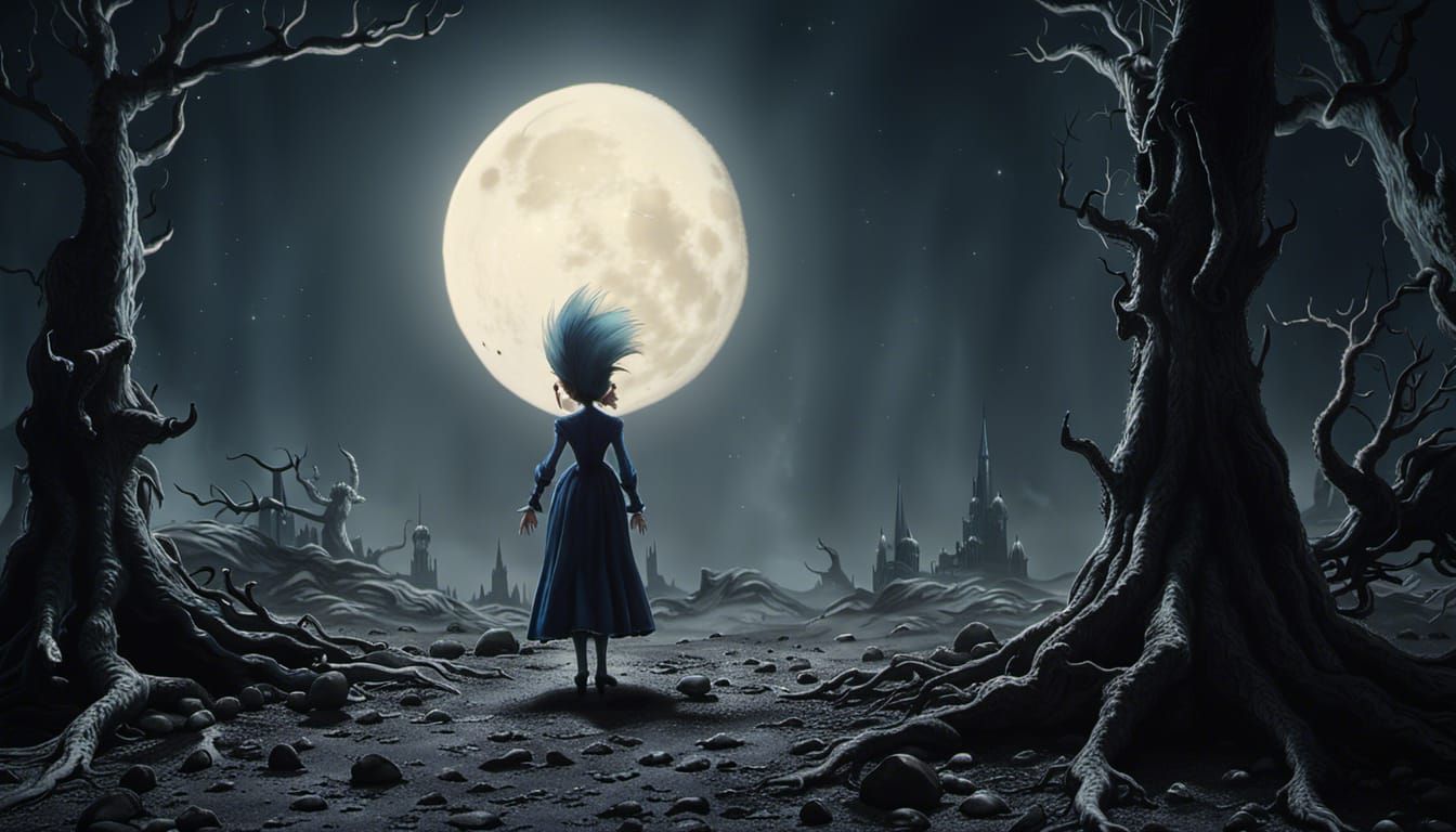 "Moondance" 8k cinematic masterpiece by Tim Burton Greg Rutk...