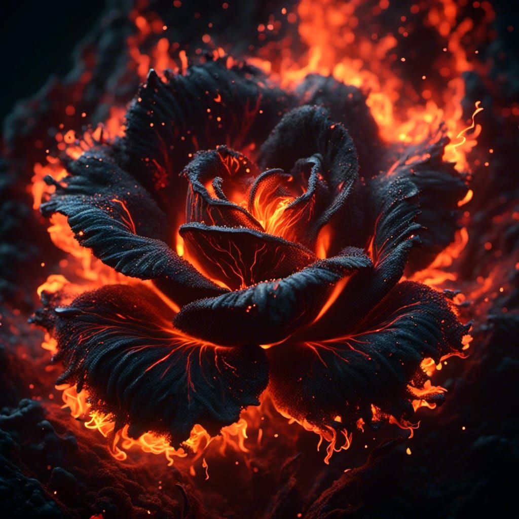 molten black rose ani