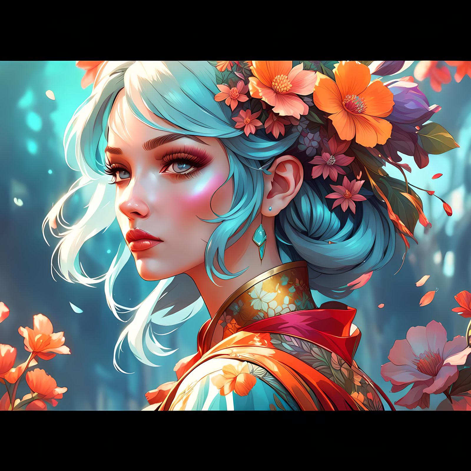floral girl