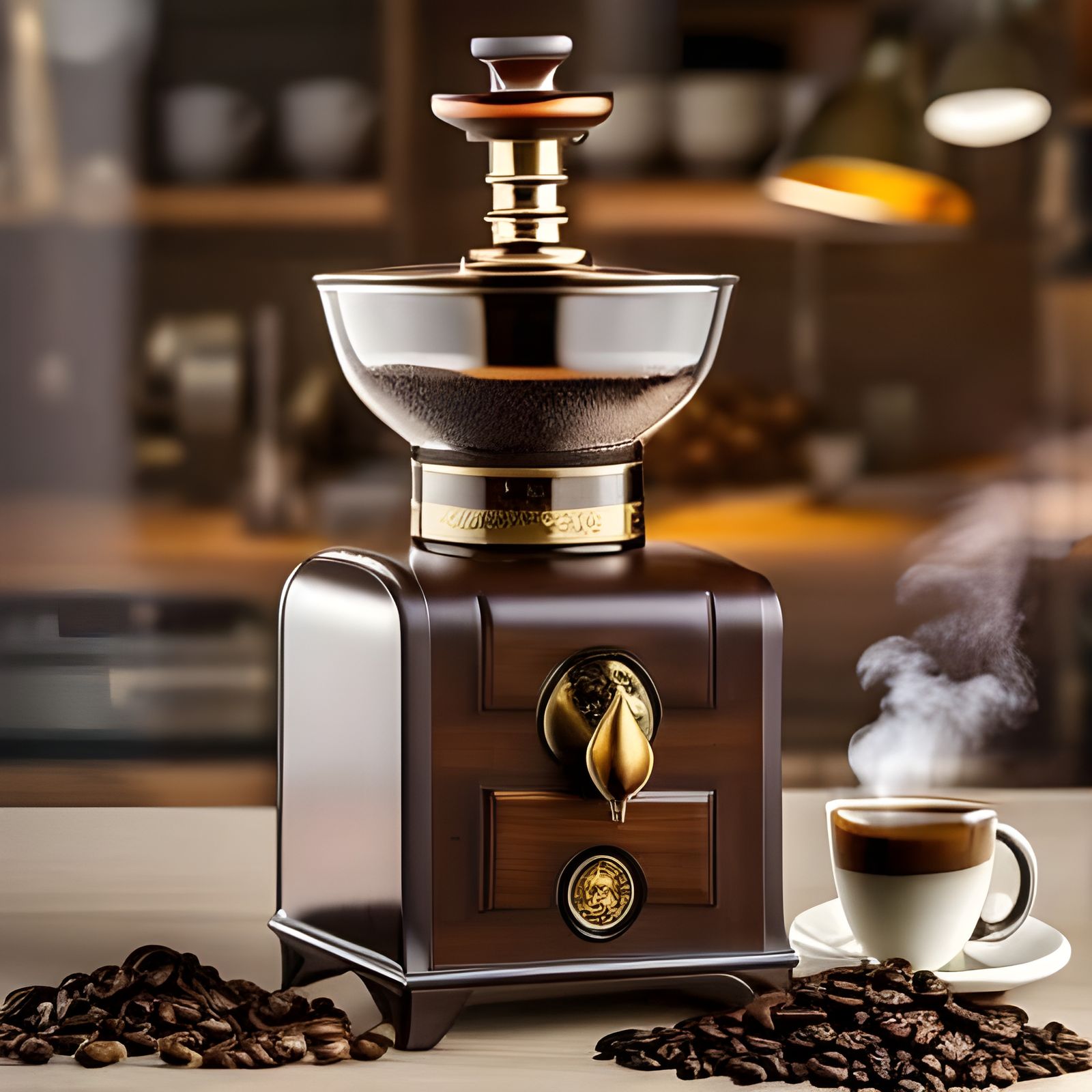 Stylish and novel coffee machine  by @Lawrence of the Shire