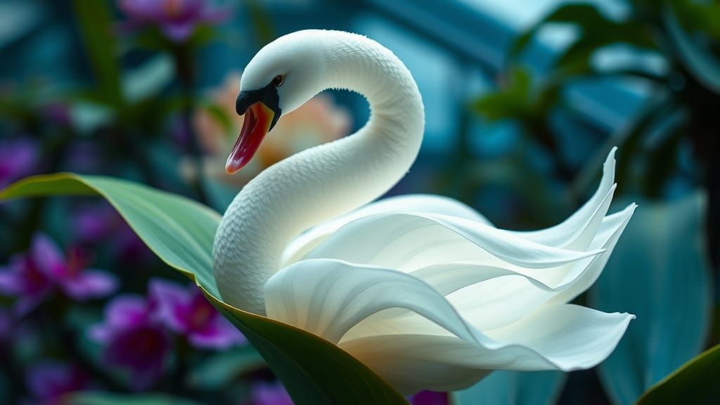 the swan orchid  by @Bubble Tea