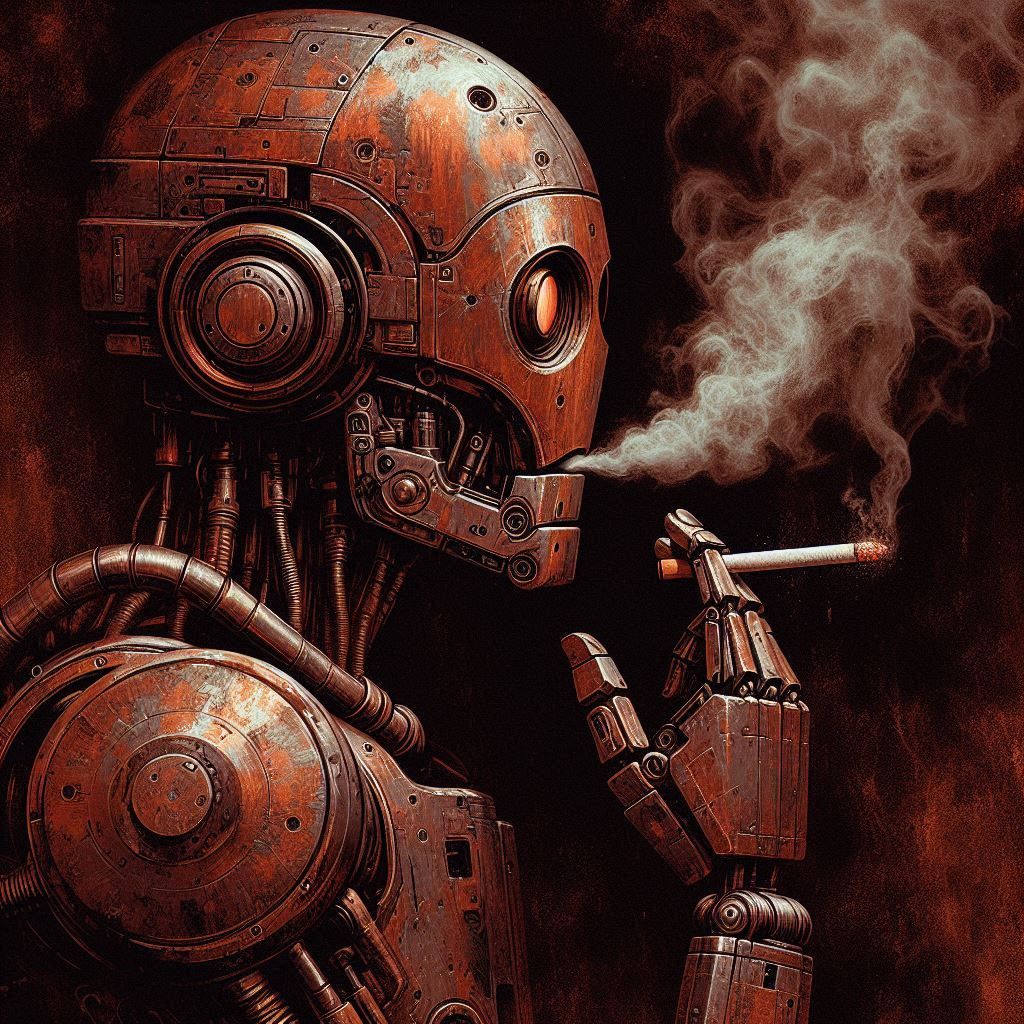 Smoking robot
