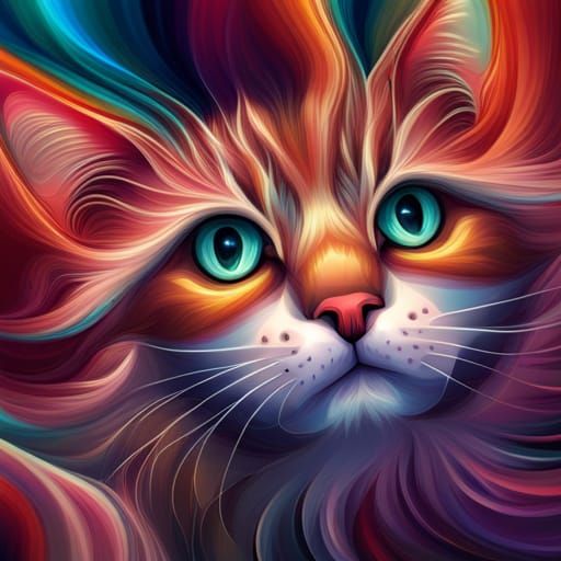 Sassy kitty: she’s got the CATTITUDE - AI Generated Artwork - NightCafe ...