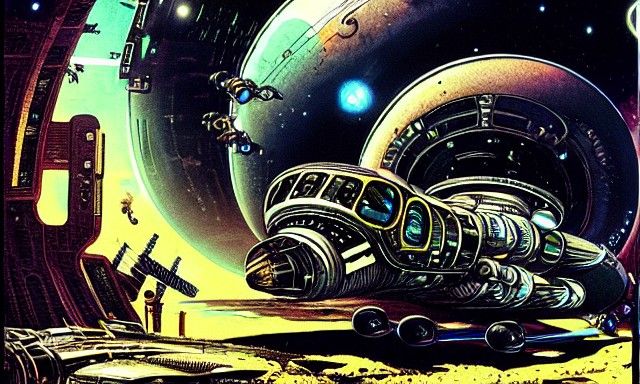 "Exiting the Solar System in a Biopunk Spaceship"