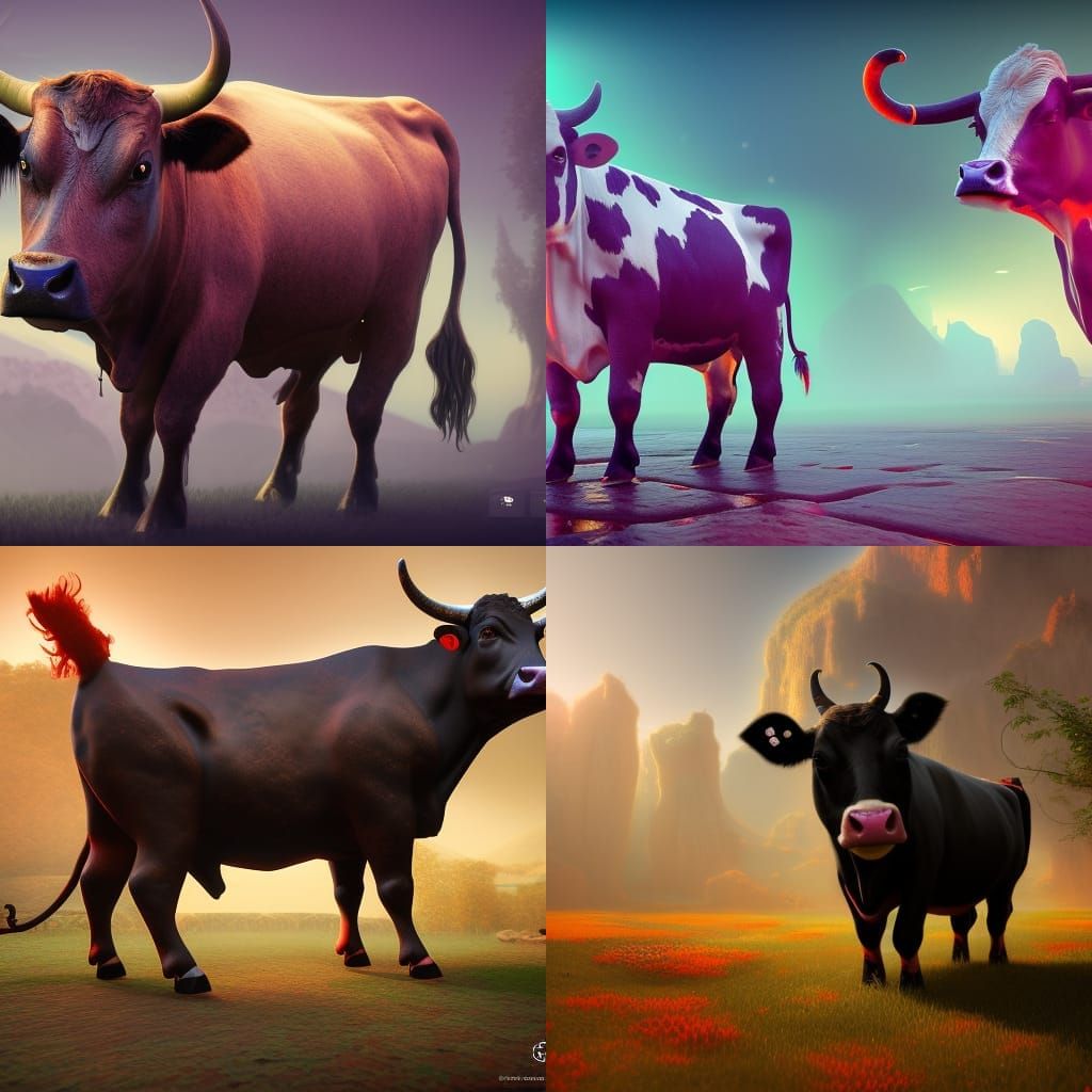 dancing cow