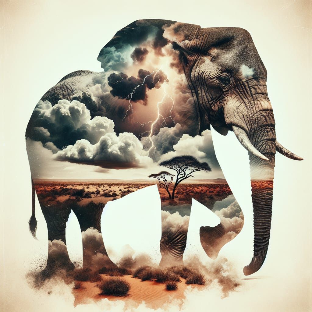 The Majestic African Elephant  by @Coach