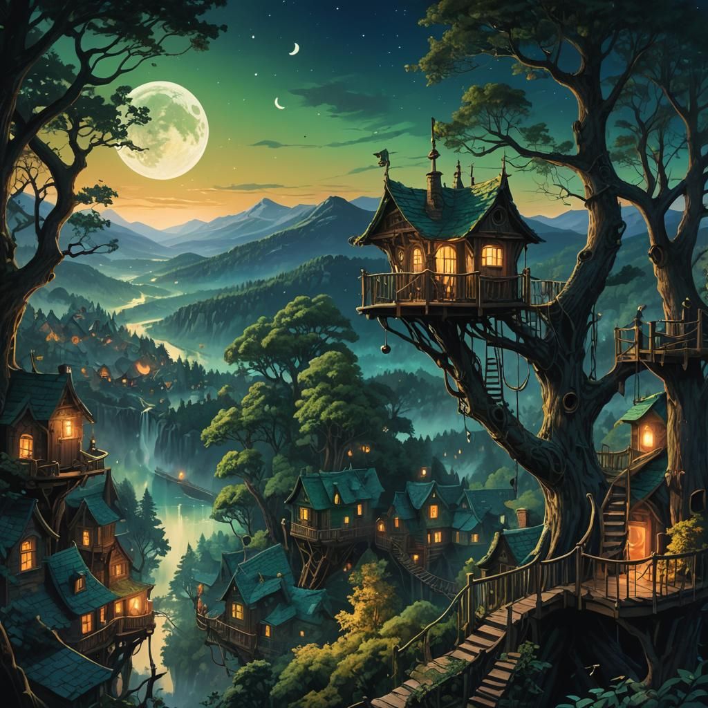 Hidden village  by @Ace