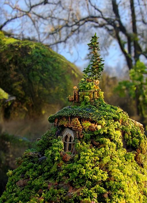 An elves kingdom on a tree