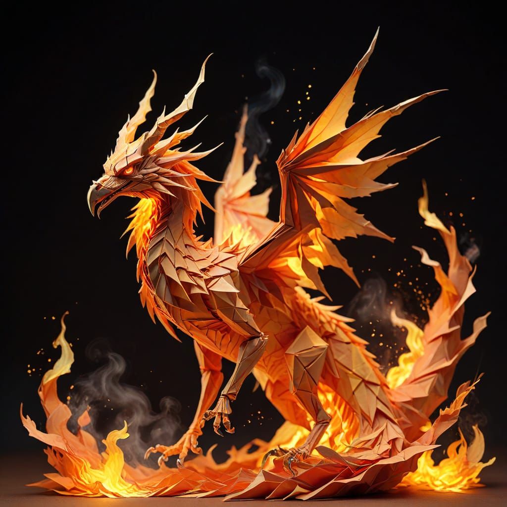 Paper Dragon  by @Vic Williams