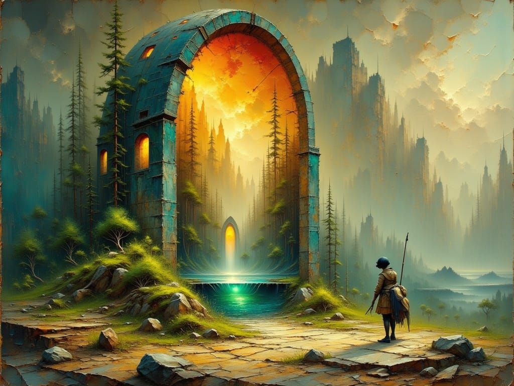 The portal in the forest