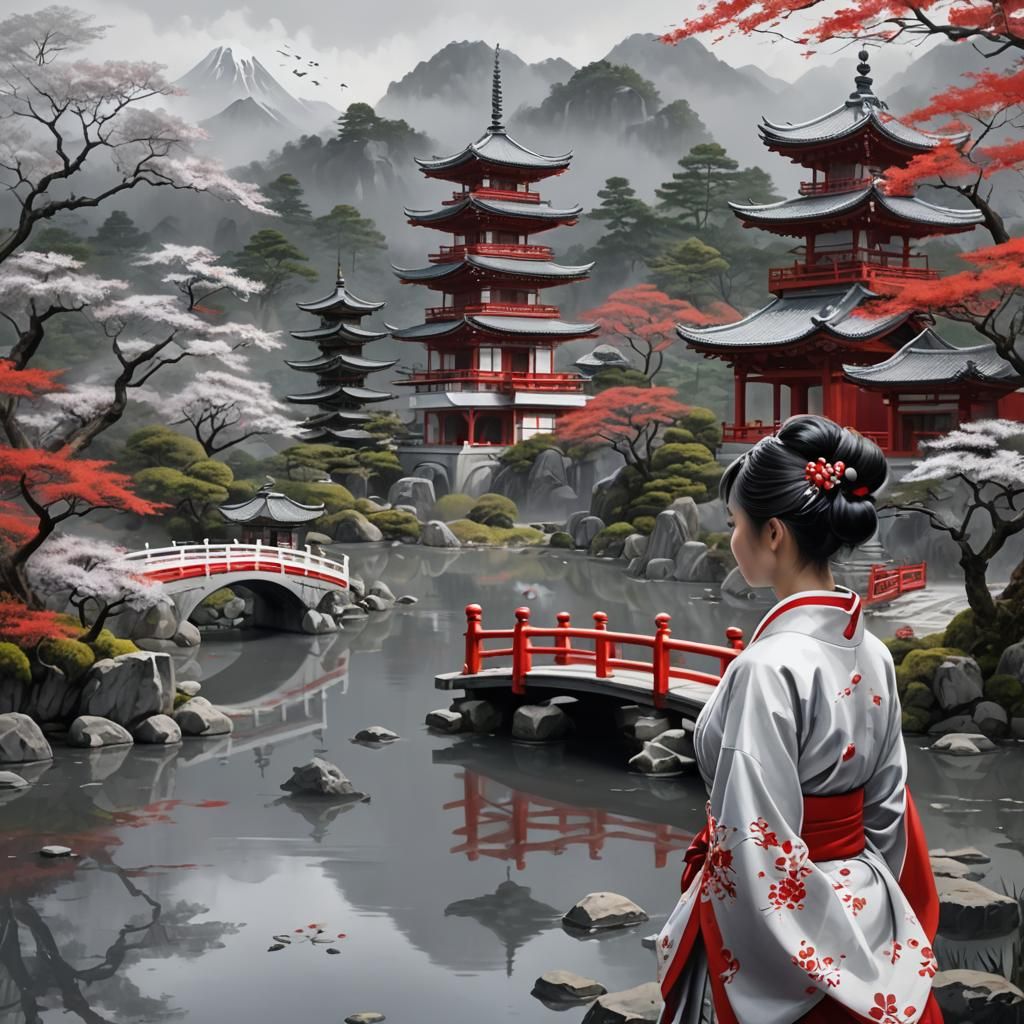 Japanese garden  by @Domy