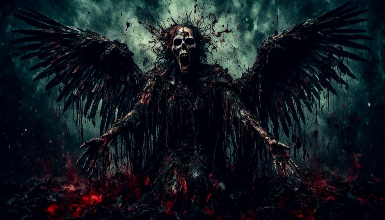 "THE FIRST ANGEL SOUNDED, AND THERE FOLLOWED HAIL AND FIRE MINGLED WITH BLOOD"  by @Asian Badass 