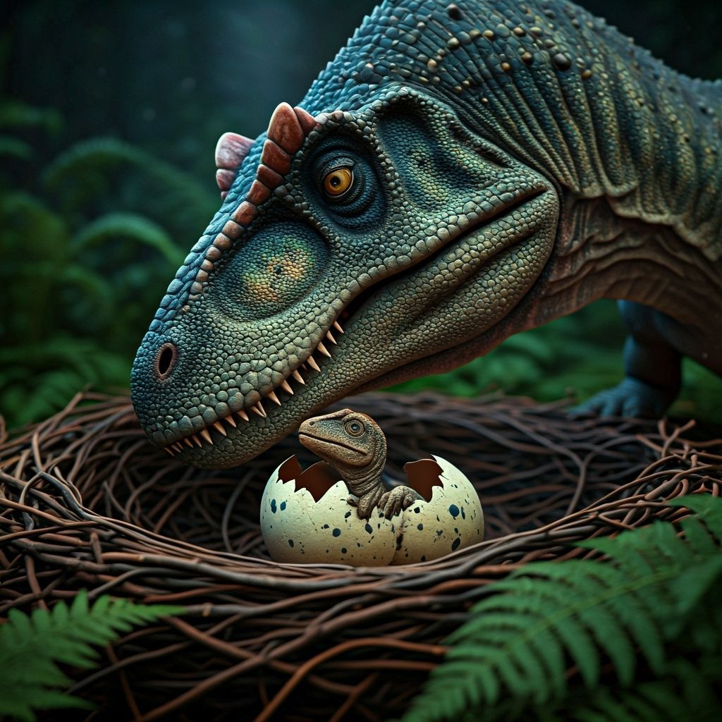 Jurassic Newborn  by @Pax