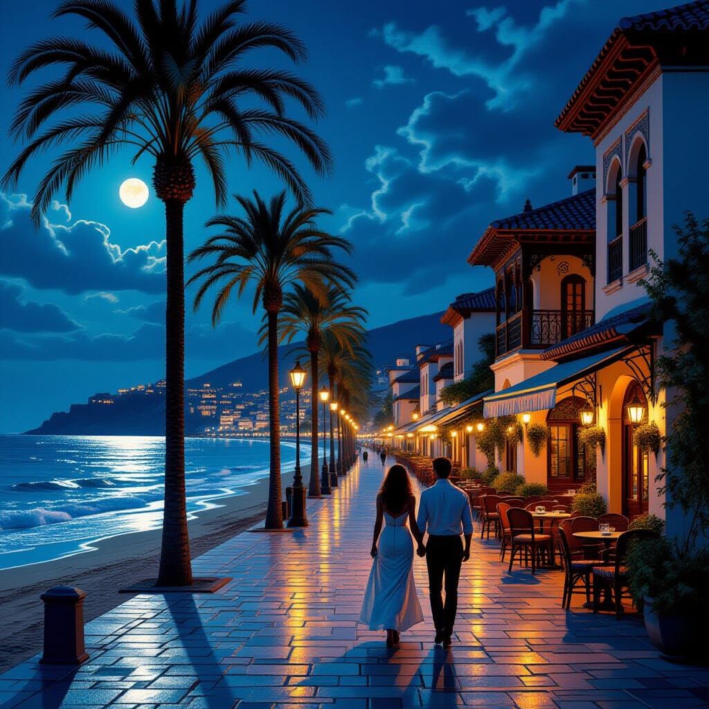 Summer night by the sea ♥️  by @Sparta