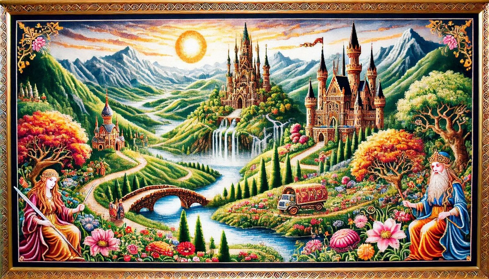 Middle Earth in cross-stitch #1