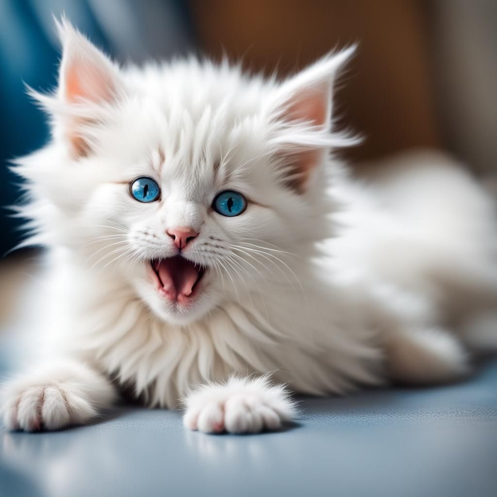Kitten names Snowflake AI Generated Artwork NightCafe Creator