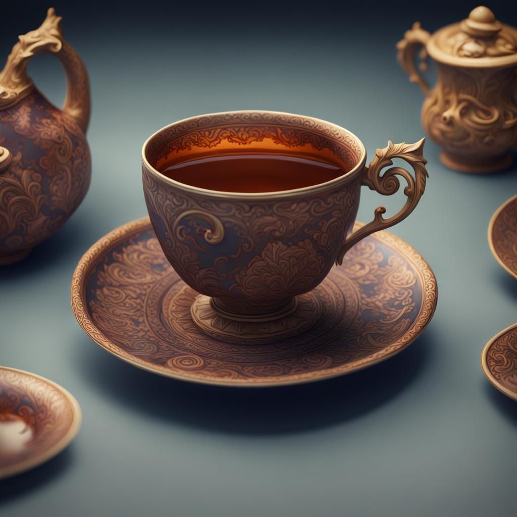 Vizsla tea cup