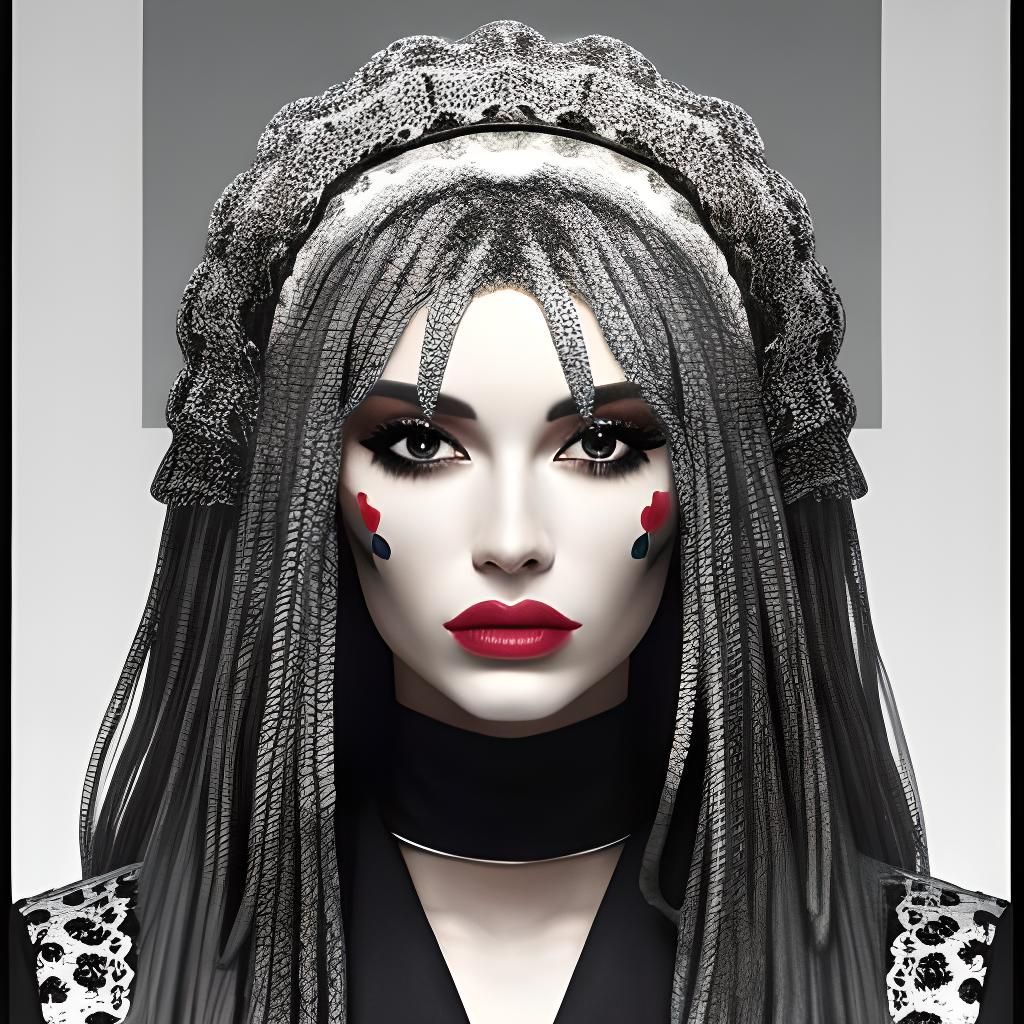 Abstract Cityscape at Night: Expressionist Painting