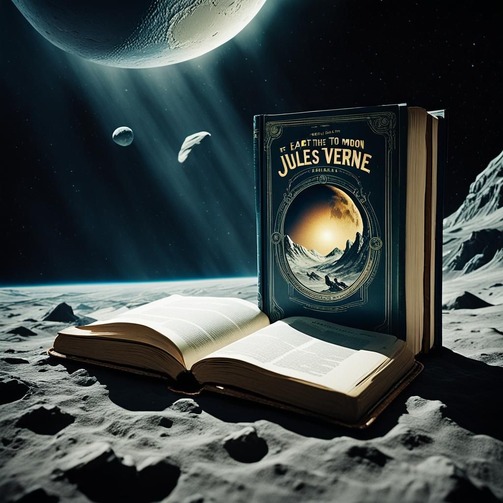  Jules Verne "from earth to the moon"  by @ASOG