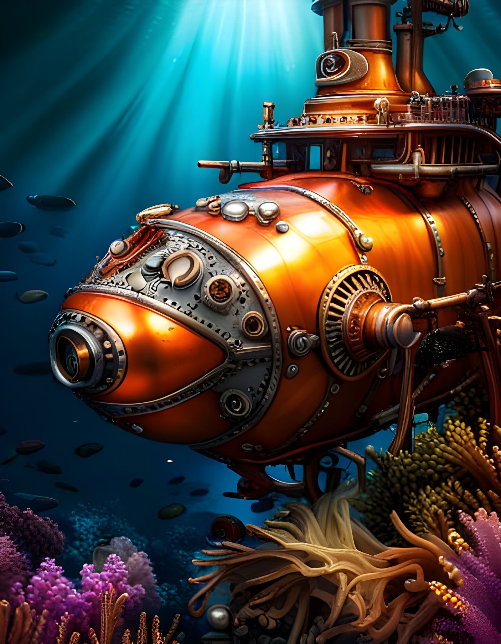 Elven submarine  by @Zipy