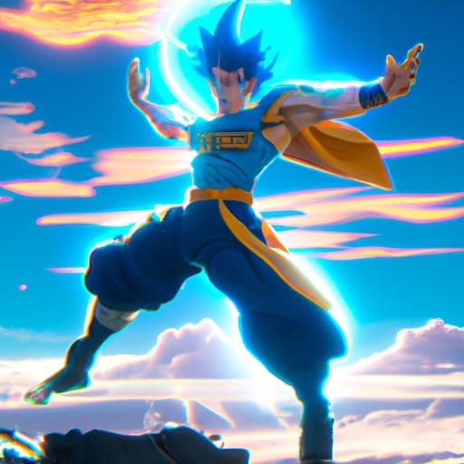 Goku Super Saiyan Blue — Created by me @the.artful.ai