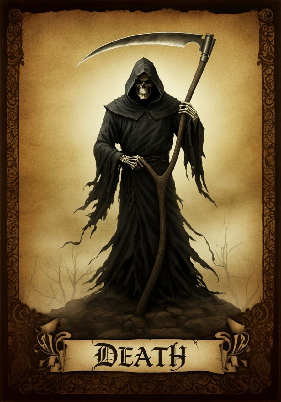 “Death” Tarot Card  by @EmzMc