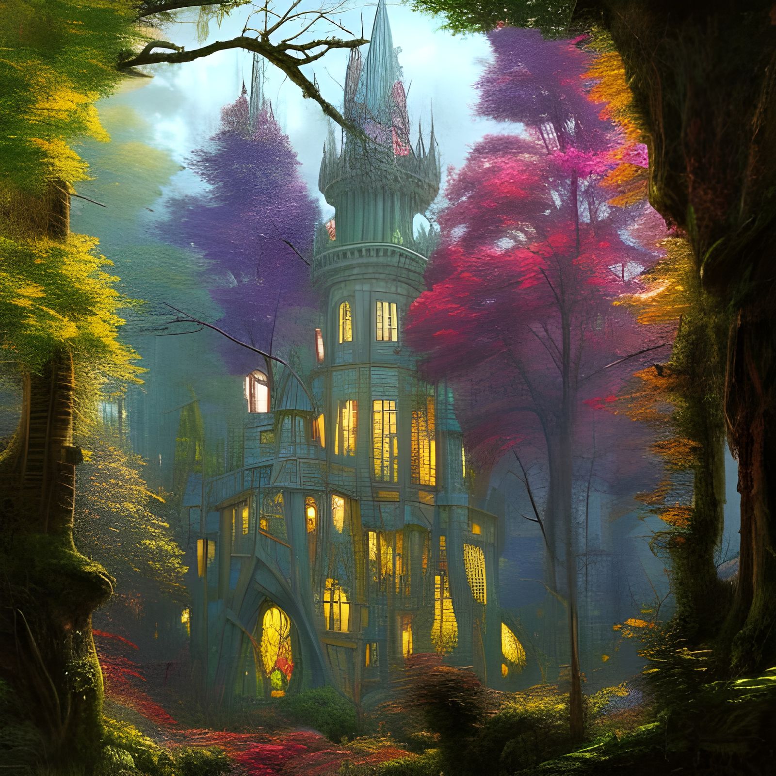 Abandoned Stained Glass Cathedral  by @Blott